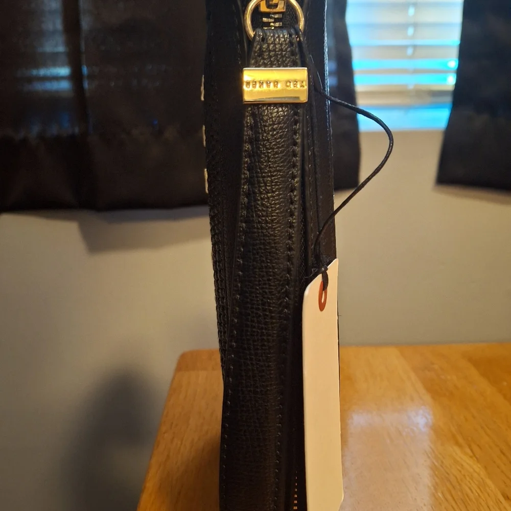 Ted Baker London Raffia Clutch Leather Trim Wristlet - Picture 3 of 13